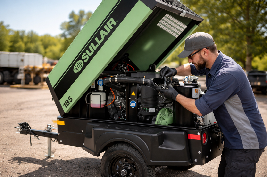 Preventive Maintenance Items Commonly Overlooked on Portable Diesel Air Compressors