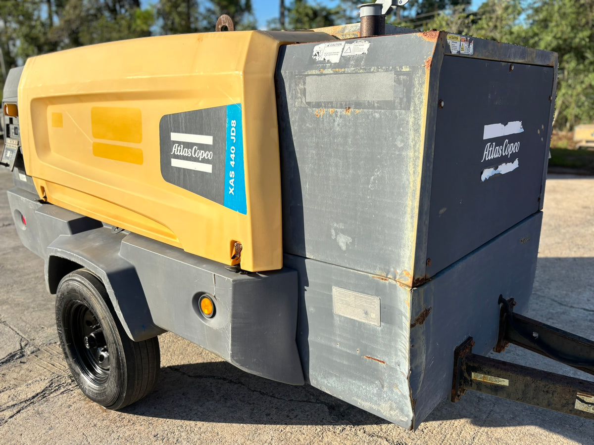 2019 Atlas Copco XAS440 Diesel Portable Air Compressor S# HOP078056